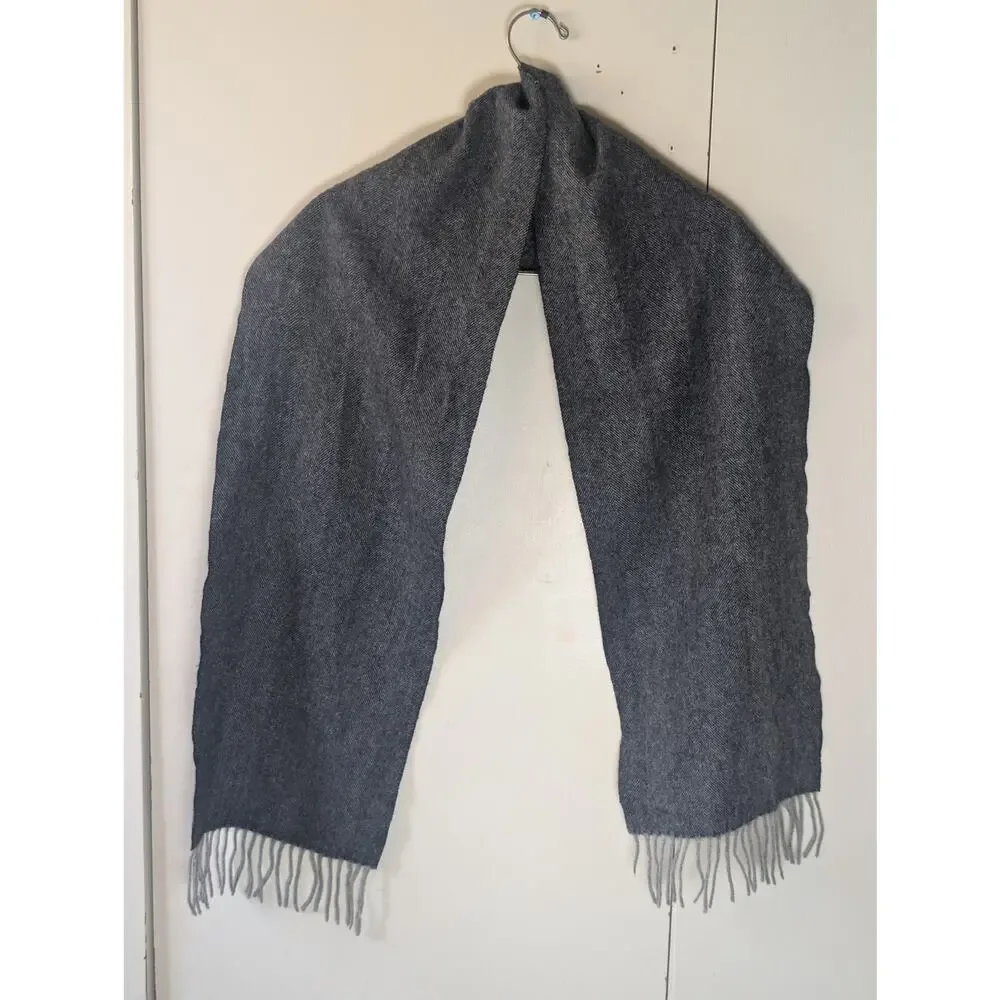 Edinburgh 100% Lambswool Tartan Grey Scarf